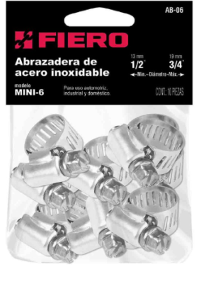 ABRAZADERA SIN FIN 1/2- 3/4 FIERO (44233)