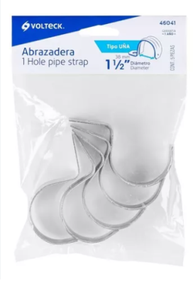 ABRAZADERA TIPO UÑA 1-1/2 BOLSA 5PZS. VOLTECK (46041)